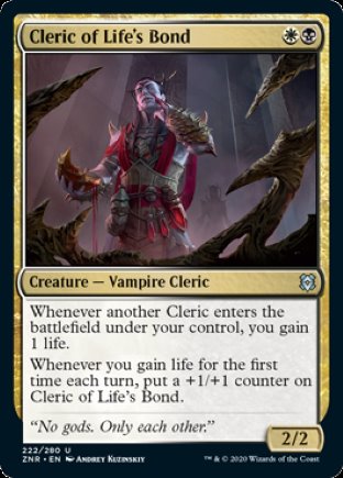 Cleric of Life’s Bond | Zendikar Rising