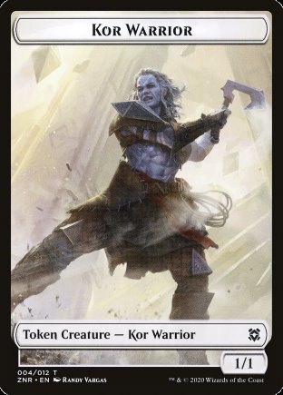 Kor Warrior token | Zendikar Rising