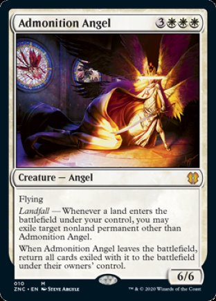 Admonition Angel | Zendikar Rising Commander
