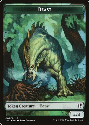 Beast token | Zendikar Rising Commander
