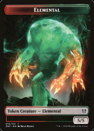 Elemental token | Zendikar Rising Commander