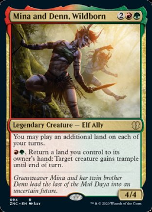 Mina and Denn, Wildborn | Zendikar Rising Commander
