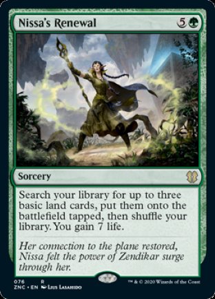 Nissa’s Renewal | Zendikar Rising Commander