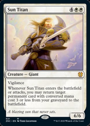 Sun Titan | Zendikar Rising Commander