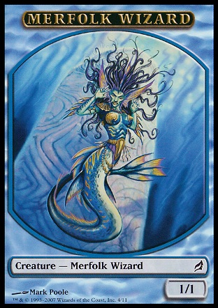 Merfolk Wizard token | Lorwyn