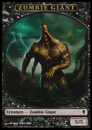 Zombie Giant token | Zendikar