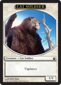 Cat-Soldier token