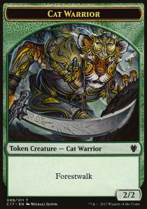 Cat Warrior token