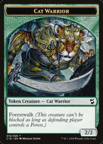 Cat Warrior token